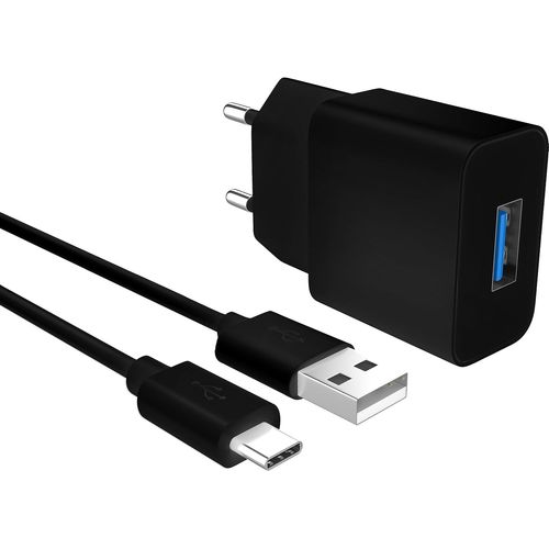 Ershi-1x Chargeur Micro Usb 2a | 5v - Prise Secteur & Câble 1m Compatible Avec Android Samsung Galaxy A10 | J6 Plus, Huawei, Xiaom[1877]