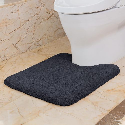 ERSHI-Tapis Contour WC Antidérapant Tapis de Toilette WC Épaissi Tapis WC Absorbant Tapis Salle de Bain Ultra Doux en Microfibre, [827]