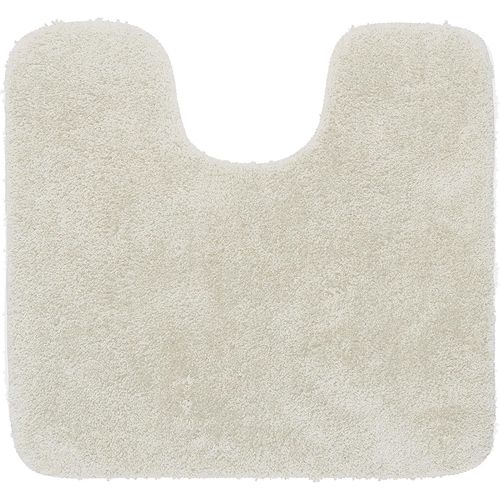 ERSHI-Angora Tapis de Contour WC 55x60 cm Polyester Blanc cassé 800124[2123]