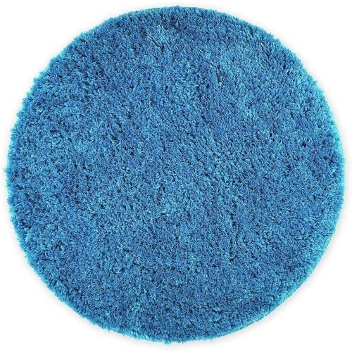ERSHI-Tapis de Bain Rond Bleu Clair - Ø 56 cm - pour créer Un Set de Tapis de Bain - Antidérapant, Absorbant et Doux[965]