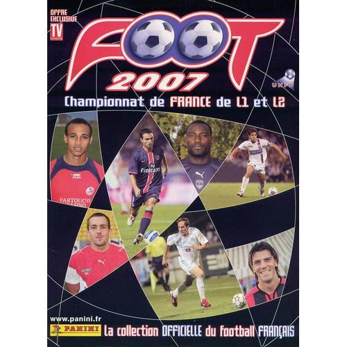 Album panini vierge. foot 2007, championnat de france de l1 et l2