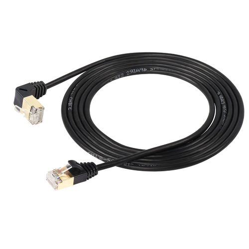 Câble Ethernet RJ45 Cat8, câble réseau haute vitesse Cat8, mâle vers mâle, 40 Gbit/s, 2000 MHz, SFTP pour routeur, modem, serveur, etc. - 2 m (bas)
