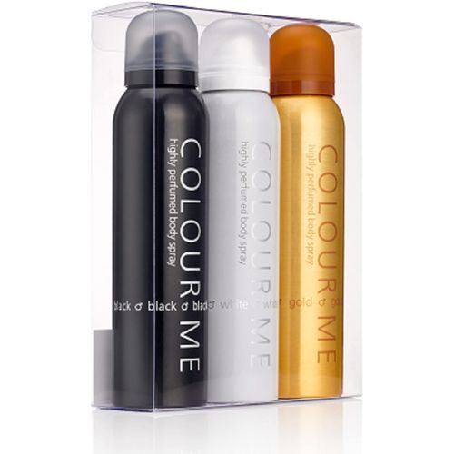 Black/White/Gold Homme - Triple Pack, Fragrance For Men, 3 X 150ml Body Spray, By Milton-Lloyd 