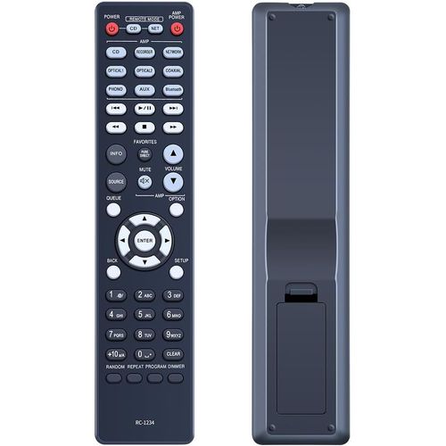 Télécommande de Rechange RC-1234 pour Lecteur CD Denon DCD-600 DCD600 PMA-600NE PMA600NE pour télécommande Denon