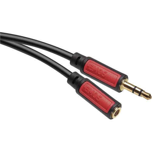 Câble Jack stéréo Jack 3,5 mm et femelle (M-mâle/F mâle) 5 m Câble AUX/câble audio pour iPhone, smartphone, iPad, tablette, lecteur MP3, lecteur stéréo, casque, noir