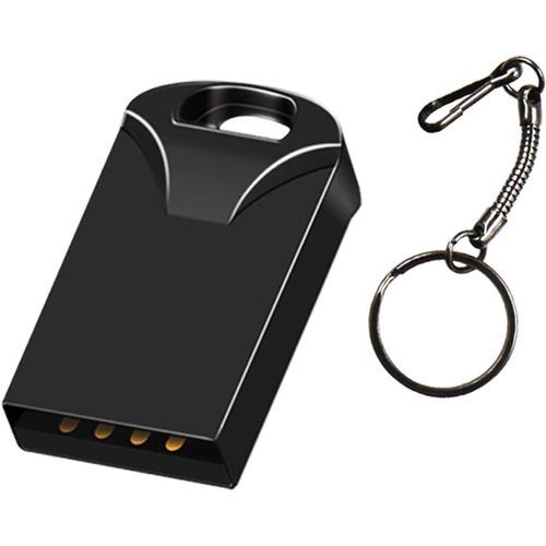 Super Mini clé USB Flash Disque U Thumb Drive Suspension Drive avec imperméable à l'eau et à la poussière et résistant aux Chocs (Noir 8GB)