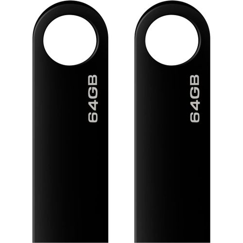 Clé USB 64 Go,Lot de 2 Portable Clef USB 64 GB avec Crochet Pen Drive USB Flash Drive 64GB pour Ordinateur Portable/PC/Voiture etc.