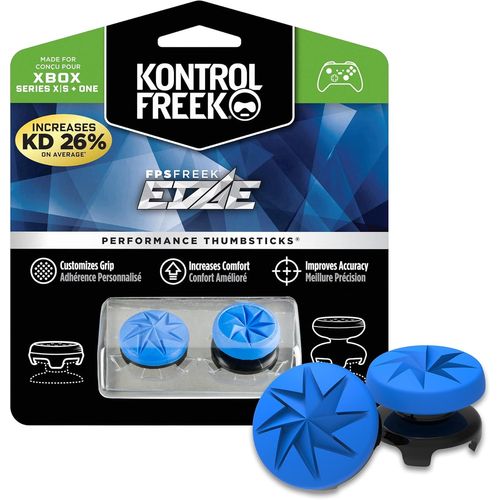 Fps Freek Edge Pour Manette Xbox One And Xbox Series X | Manette Des Performance | 1 Haut Et Convexe, 1 Bas Et Convexe | Bleu