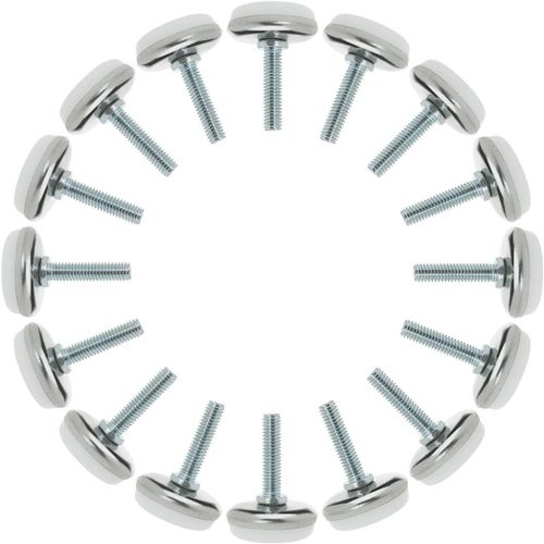 M6 X 25 X 30 Mm Pieds De Nivellement Réglables À Visser Pour Chaise Industrielle M6 X 25 X 30mm 16pcs