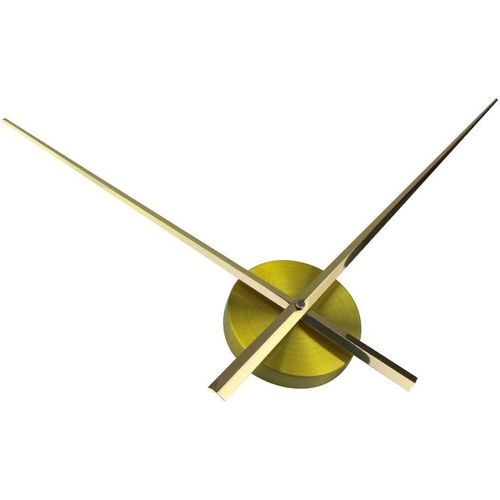 Horloge murale 3D Kit d'aiguilles DIY Autocollant mural Horloge murale à quartz Accessoires (doré)