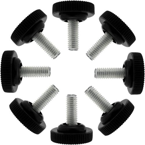 M8 X 20 X 30 Mm Vis Sur Pieds De Meubles Patins De Nivellement Réglables Pour Pieds De Chaise Lot De 8
