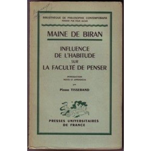 Influence De L'habitude Sur La Faculte De Penser