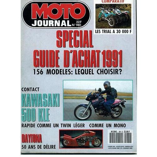 Moto Journal  N° 981 : Spécial Guide D'achat 1991