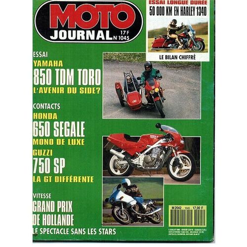 Moto Journal  N° 1045 : 50000 Km En Harley 1340
