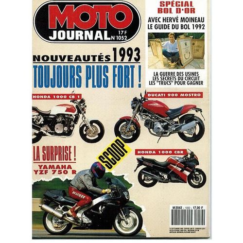Moto Journal  N° 1052 : Nouveautés 1993 : Toujours Plus Fort