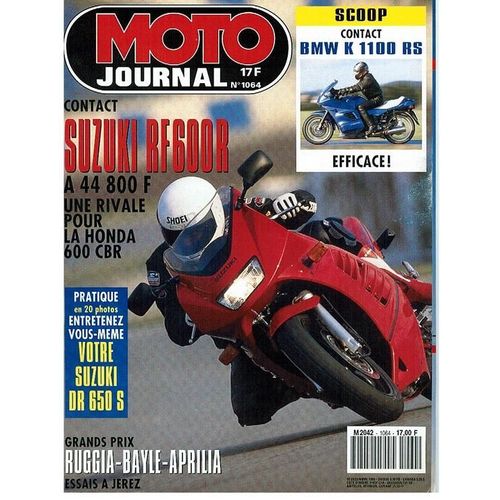 Moto Journal  N° 1064 : Suzuki Rf 600 R