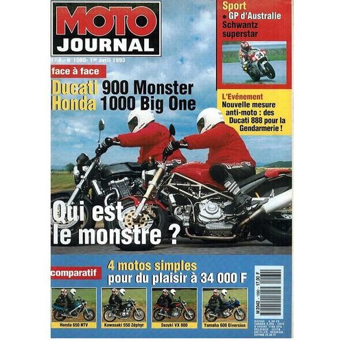 Moto Journal  N° 1080 : Face À Face