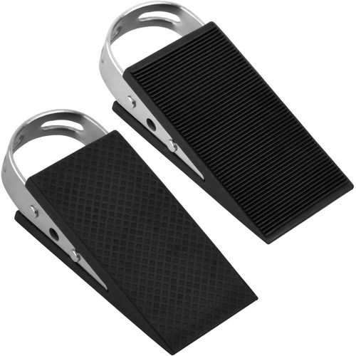 2 pièces Cale porte caoutchouc souple,Antidérapante bloc porte sol,Butée de porte en caoutchouc antidérapant ultra résistant,Arrêt de Porte Solide,Pour balcon,Cuisine, Bureau,Hôtel(Noir)