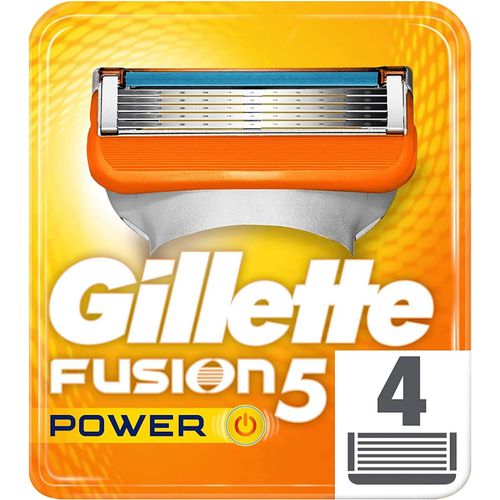 Gillette Fusion - Power - Lames De Rasoir Pour Homme - Pack De 4 