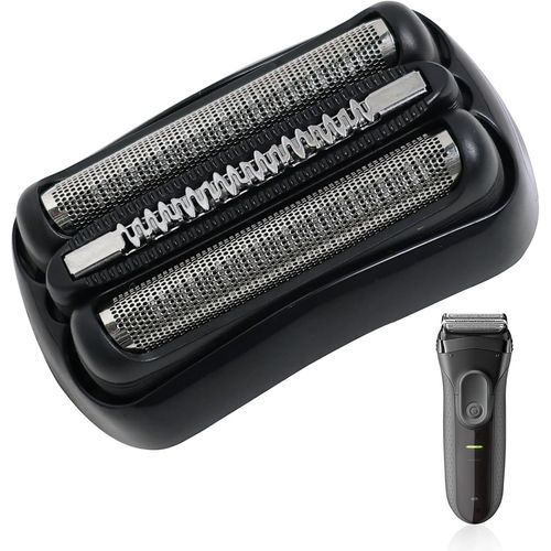 21B Têtes de Rasage pour Braun Rasoir Serie 3, Braun Series 3 tête de Rasoirs de remplacement pour 300S, 310S, 320S, 330S, 340S, 360S, 3000S, 3020S, 3030S, 3040S, 3080S, Noir