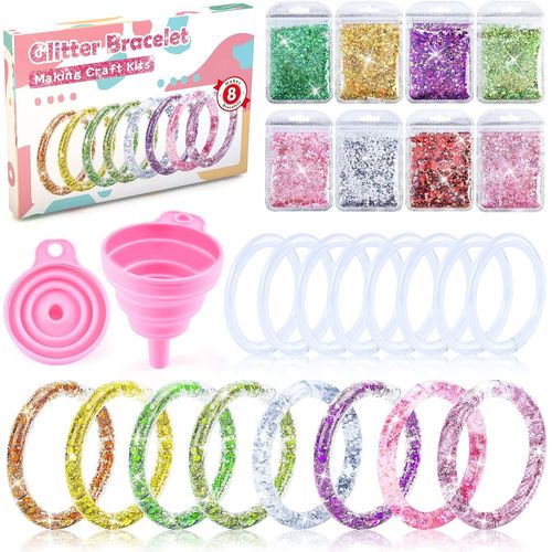 Cadeau Fille 5 6 7 8 9 10 Ans, Kit Loisir Enfant Jouet 6-8 Ans Activité Manuelle 8-12 Pour Anniversaire Jeux Creatifs Bricolage Bracelets Ado Idee Cadeau