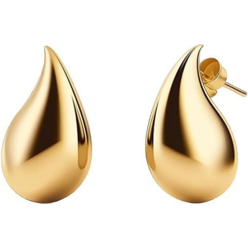 Boucles D'oreilles Femme,Boucles D'oreilles Dupes Light Drops Hypoallergénique Plaqué Or Boucles D'oreilles Bijoux De Mode Pour Femme Fille