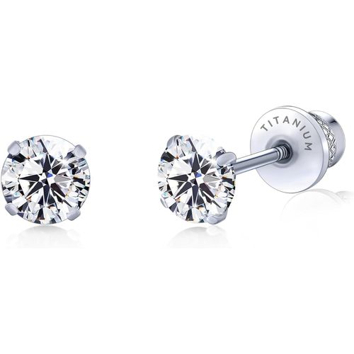 Boucles D'oreilles À Visser Pour Femmes Hypoallergénique Boucle Doreille Titane Tragus 20g Cz Helix Piercing Médical En Titane Pour Oreilles Sensibles Cartilage
