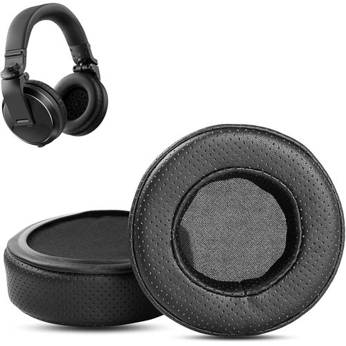 Coussinets de Remplacement Respirants Compatibles avec Pioneer HDJ-X5 HDJ-X7 HDJ-X10, Coussinets en Cuir Protéiné Respirant Plus Doux et Mousse à Mémoire de Forme