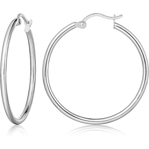 Boucles D'oreilles Créoles Rondes En Titane Pur Hypoallergénique Pour Femme