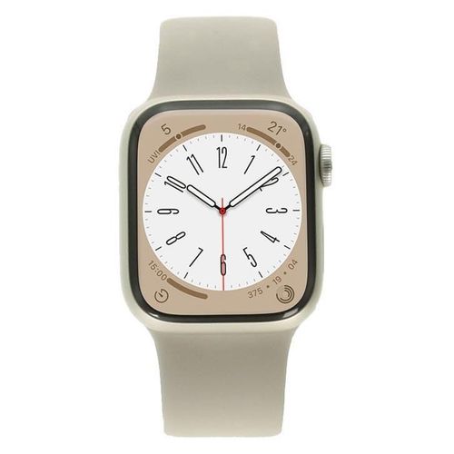 Apple Watch Series 8 Boîtier Aluminium 41mm Avec Bracelet Sport (Gps + Cellular) Polarstern