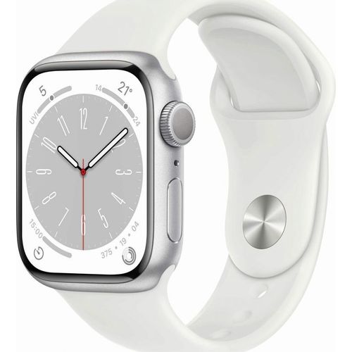 Apple Watch Series 8 Gps 41mm Aluminium Argent Bracelet Sport