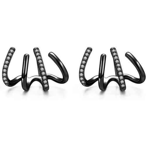 Boucles D'oreilles Griffes En Argent Sterling 925 Boucles D'oreilles Manchette En Argent Doré Qui Ressemblent À Plusieurs Piercings Boucles D'oreilles Sur Chenilles Pour Femmes Adolescentes