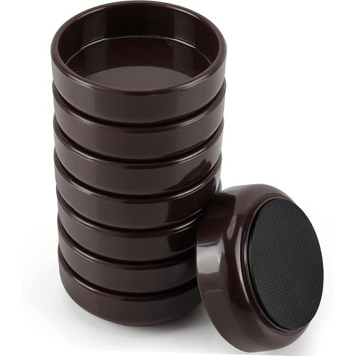 (Lot De 8) Patins Pour Meubles Et Roulettes Avec Base En Silicone - 60 Mm Tampon Roulette Antidérapante - Patins Pour Chaises/Sofa Ou Cale De Lit - Évite Les Rayures/Roulement