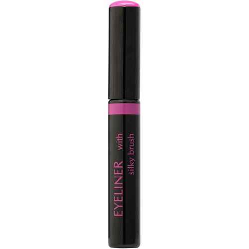 Eyeliner Noir Avec Pinceau En Soie | Traceur Précis | Imperméable Et Résistant Aux Bavures | Longue Tenue | 6 Ml 