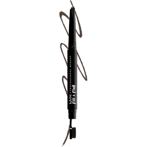 Crayon À Sourcils Fill & Fluff, Formule À La Pommade Crémeuse, Pointe Précise, Embout Brosse Pour Estomper, Brunette 