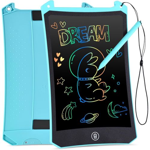 Tablette Dessin Enfant, 8.5 Pouces Tablette D'écriture LCD, Coloré Ardoise Magique, Jouets Enfant pour 3 4 5 6 Ans, éducatifs Christmas Birthday Gifts-Bleu