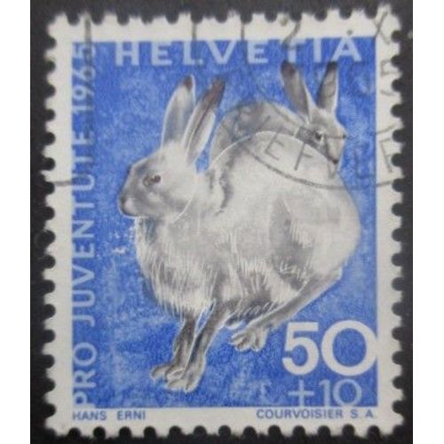 Suisse N°763 Lièvres Des Neiges Oblitéré