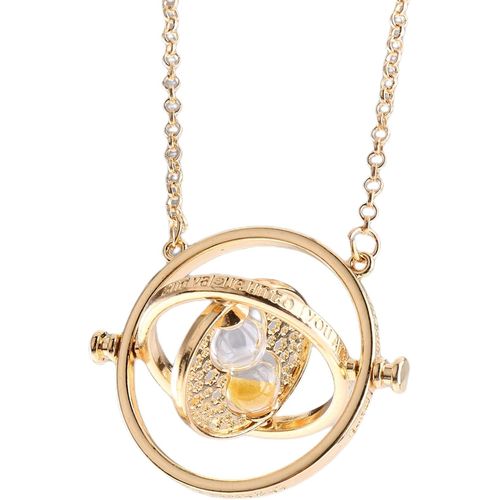 Collier Sablier Retourneur De Temps Hermione Pendentif Sablier Rotatif 360 Degrés Pour Enfant Femme Homme