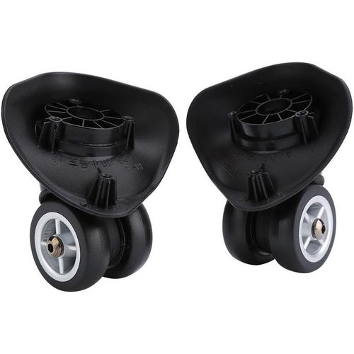 Bagages Roues Pivotantes, 2 Pcs PVC Roue De Valise Universel en Plastique Bagage Valise Roues De Remplacement Noir Réparation Accessoires Ensemble pour Valise Valise Trolley Case
