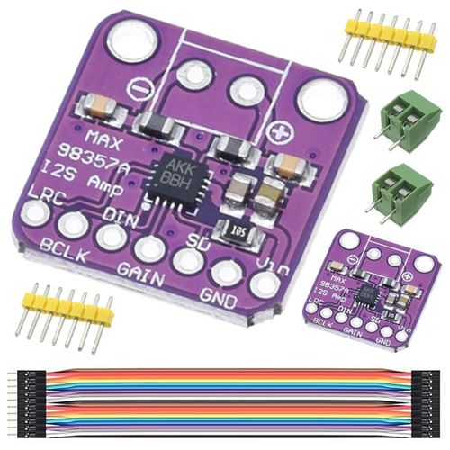 2 pièces MAX98357 I2S classe D amplificateur Audio Module interface de sortie DAC décodeur carte pour Arduino avec câble Dupont