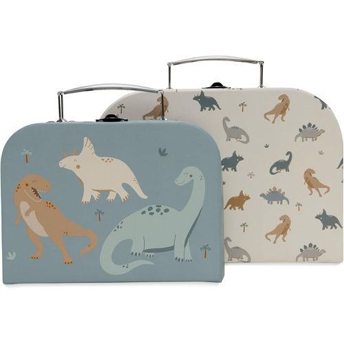 Roarsome - Lot de 2 valises de Jeu - 1 Valise Plus Grande et 1 Petite Valise - Dinos, Multicolore, 25x17,5x8,5cm, 20x14,5x8cm, Roarsome