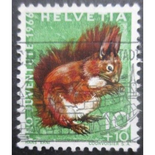 Suisse N°779 Ecureuil Oblitéré