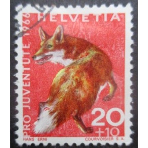 Suisse N°780 Renard Oblitéré