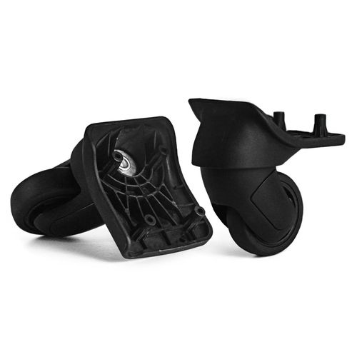 1 paire de roues de rechange pour valises rigides et valises rigides, noires (roues GU198)