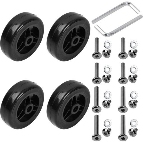Roulette Valise Universelle 50 * 19mm, résistants à l'usure, Silencieux - Valise Kit Outils Inclus - Convient à la Plupart des Bagages, Remplacement de Chariot, Poussette, remorque Roue