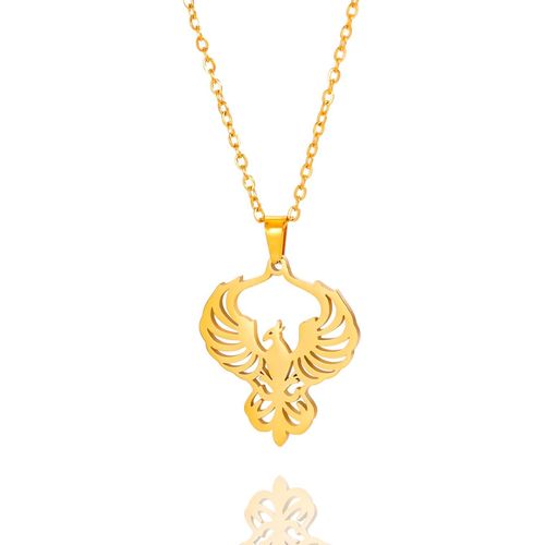 Collier Phoenix Pour Femmes Collier Pendentif Oiseau De Feu Phoenix En Acier Inoxydable Pour Hommes Cadeaux De Bijoux Tendance