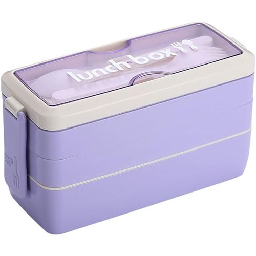 Boîte À Déjeuner Bento Améliorée Pour Enfants Et Adultes, Récipients S Avec Fourchette Et Cuillère