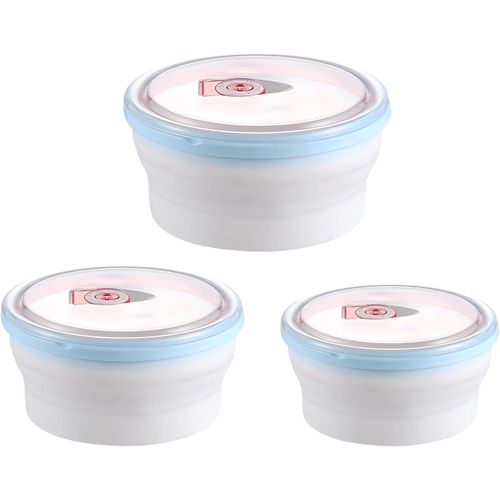 3 Boite Hermetique Alimentaire: Rangement Et Organisation De Cuisine Lunch Box Saladier Avec Couvercle Et Reniflard Boite Alimentaire Gel De Silice Meal Prep Containers Sans Bpa (Tailles Variées)