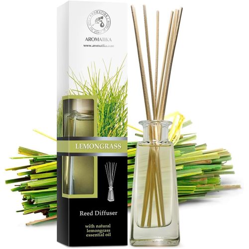 Diffuseur de Parfum Citronnelle 100ml - Huile Essentielle Naturelle de Citronnelle - Fragrance Fraîche et Durable - Desodorisant Maison - Aromathérapie - Spa - Club - Reed Diffuser Lemongrass