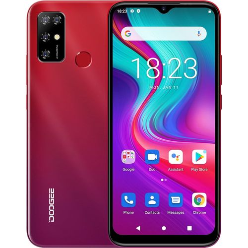 4G Tlphone Portable Dbloqu Android 11 X96, Octa Core 2Go+32Go, Batterie 5400Mah, Camra Trois 8Mp, cran Waterdrop 6,52 '', Smartphone Dual Sim+Sd (3 Slot), Empreinte Digitale Gps Rouge